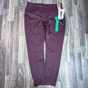 NWT Mondetta Brushed Jacquard Leggings XL Fudge Combo High Waist Pockets